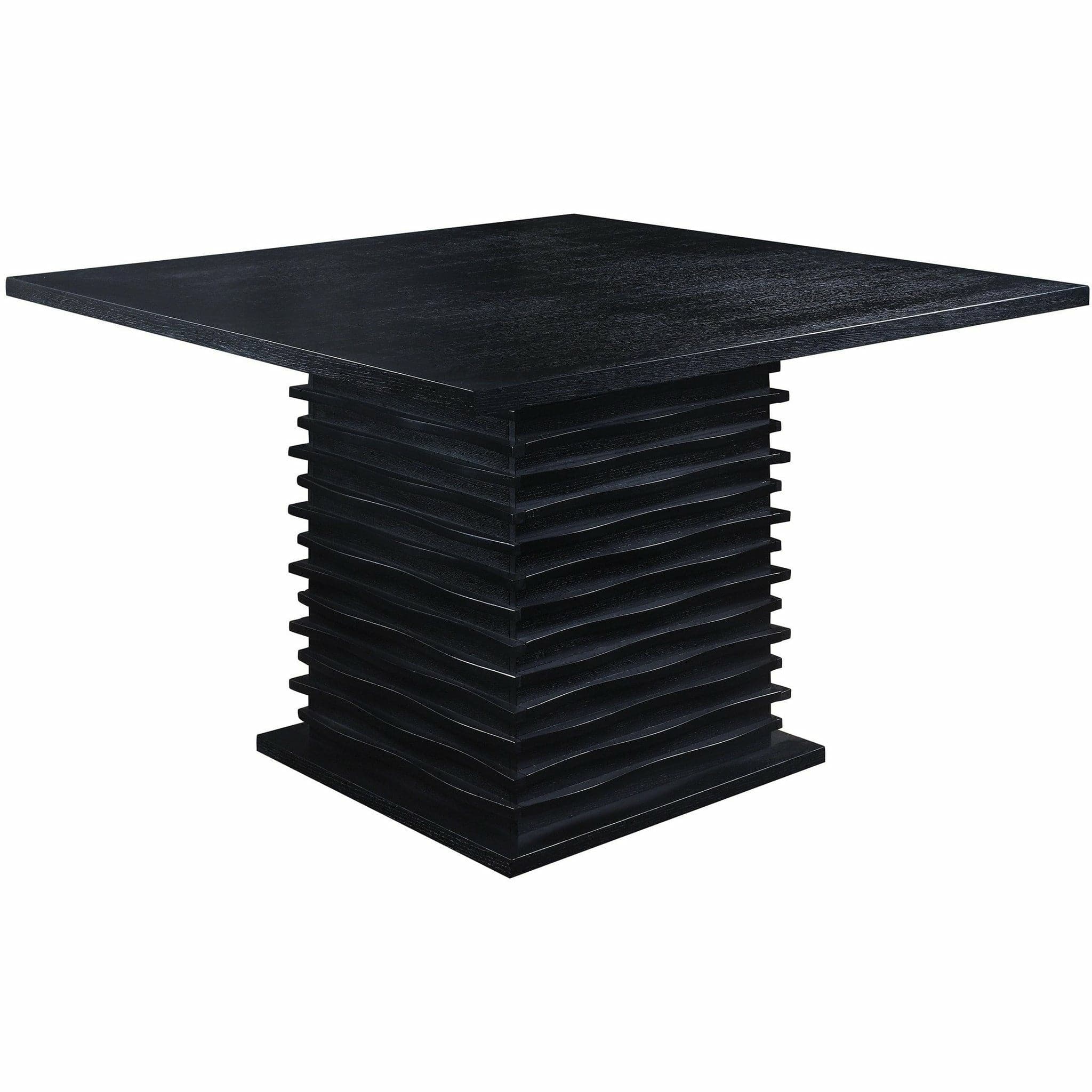 Geometric Base Pub Dining Table in Black - HER Home Design Boutique