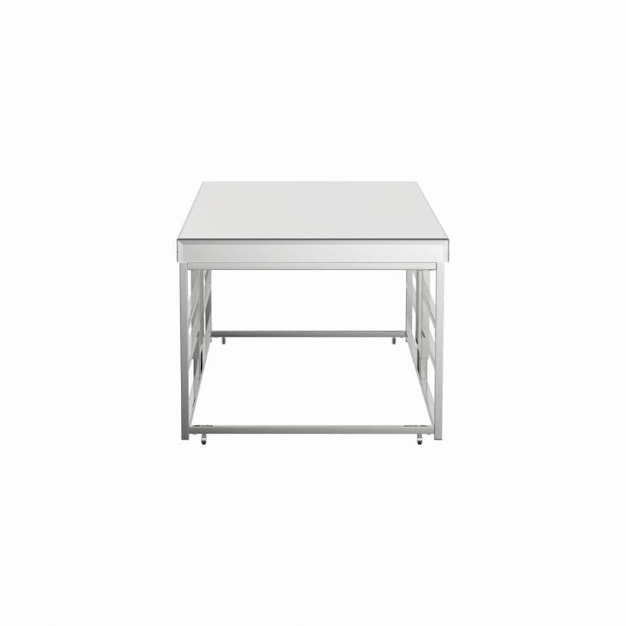 Geometric Frame Coffee Table in Chrome - HER Home Design Boutique