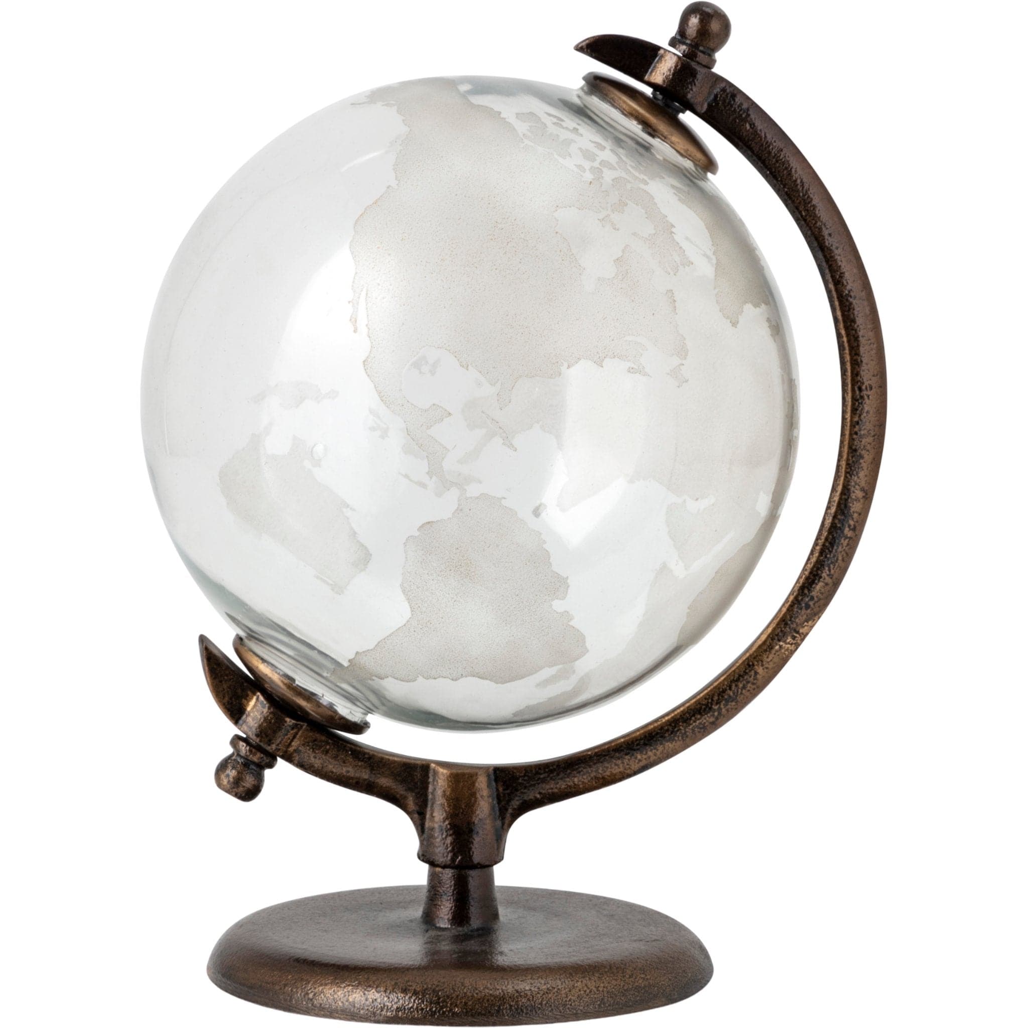 Glass and Metal Globe - HER Home Design Boutique