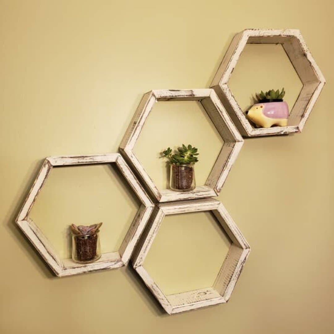 Honeycomb Floating Shelf - HER Home Design Boutique