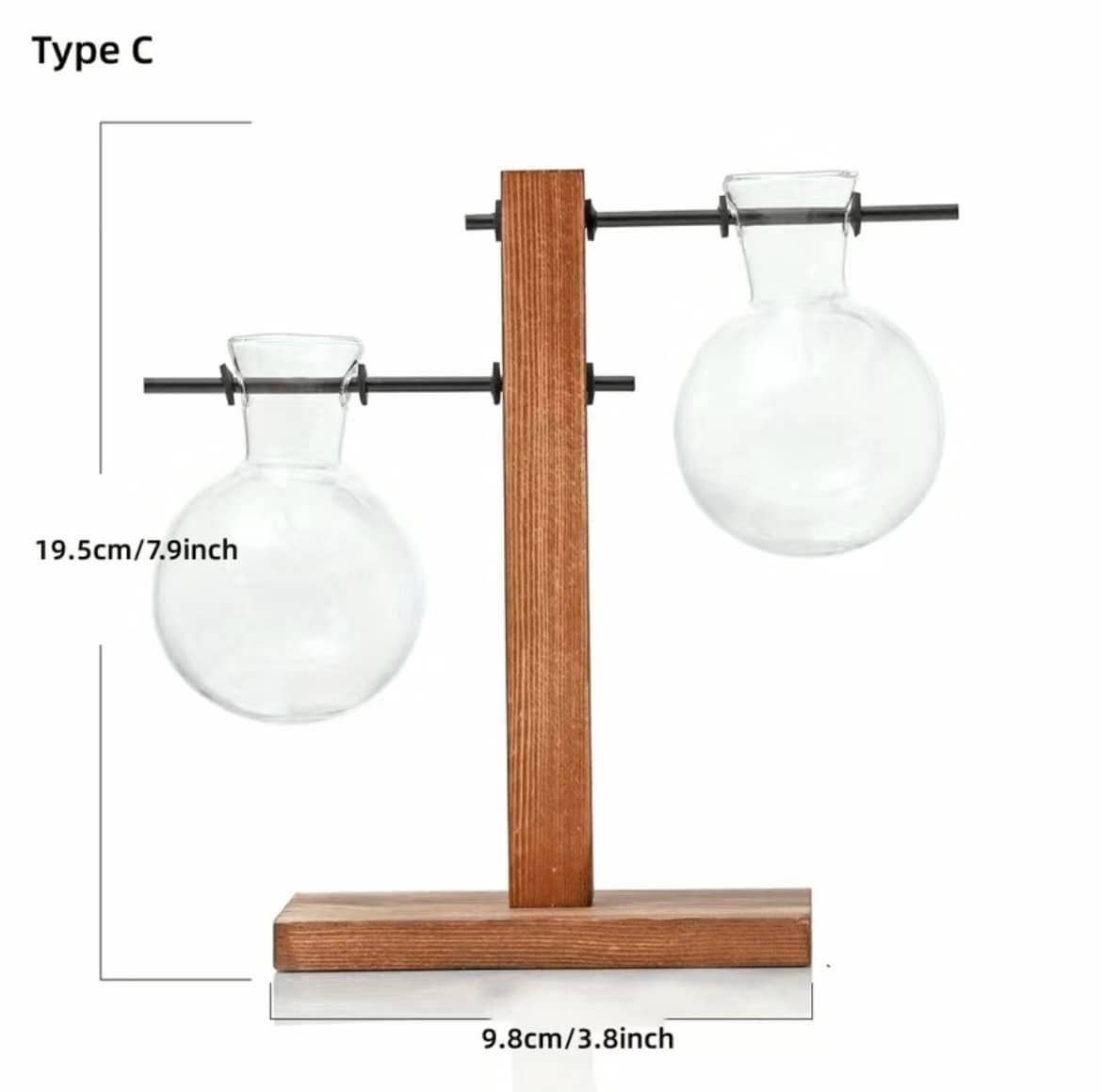 Hydroponic Planter, Flower Pot, Mini Plant: Style C - HER Home Design Boutique