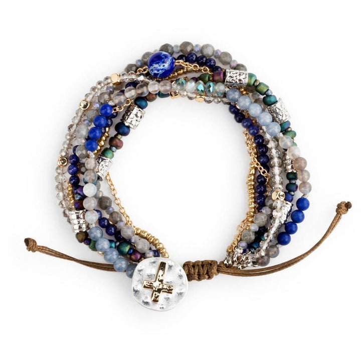 Indigo Prayer Bracelet - HER Home Design Boutique