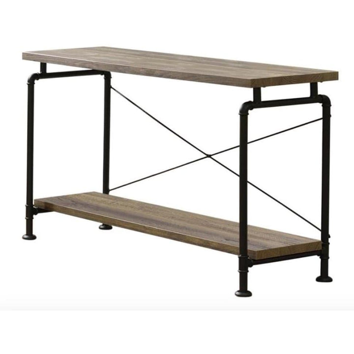 Industrial Rustic Oak Console Table - HER Home Design Boutique