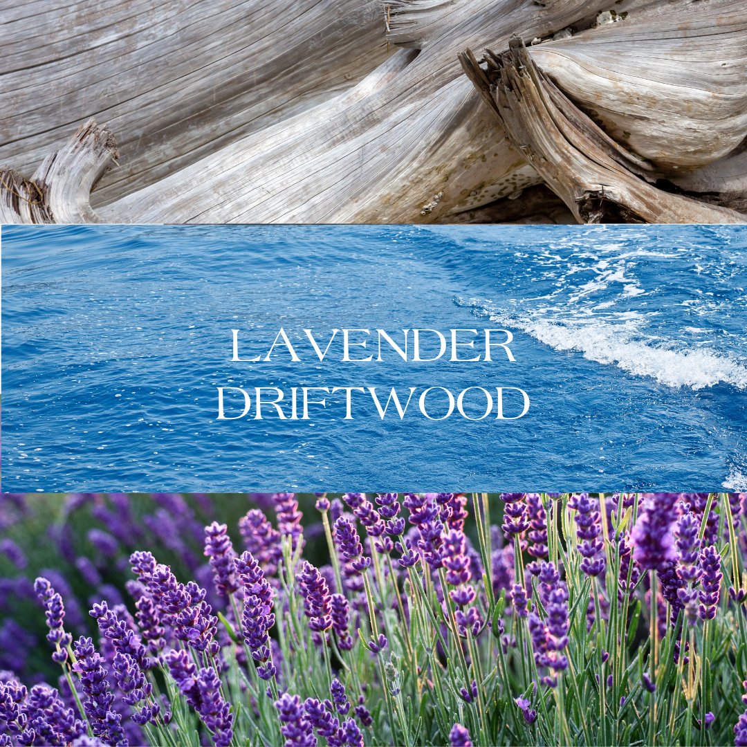 Lavender Driftwood Soy Candle, 7 oz - HER Home Design Boutique