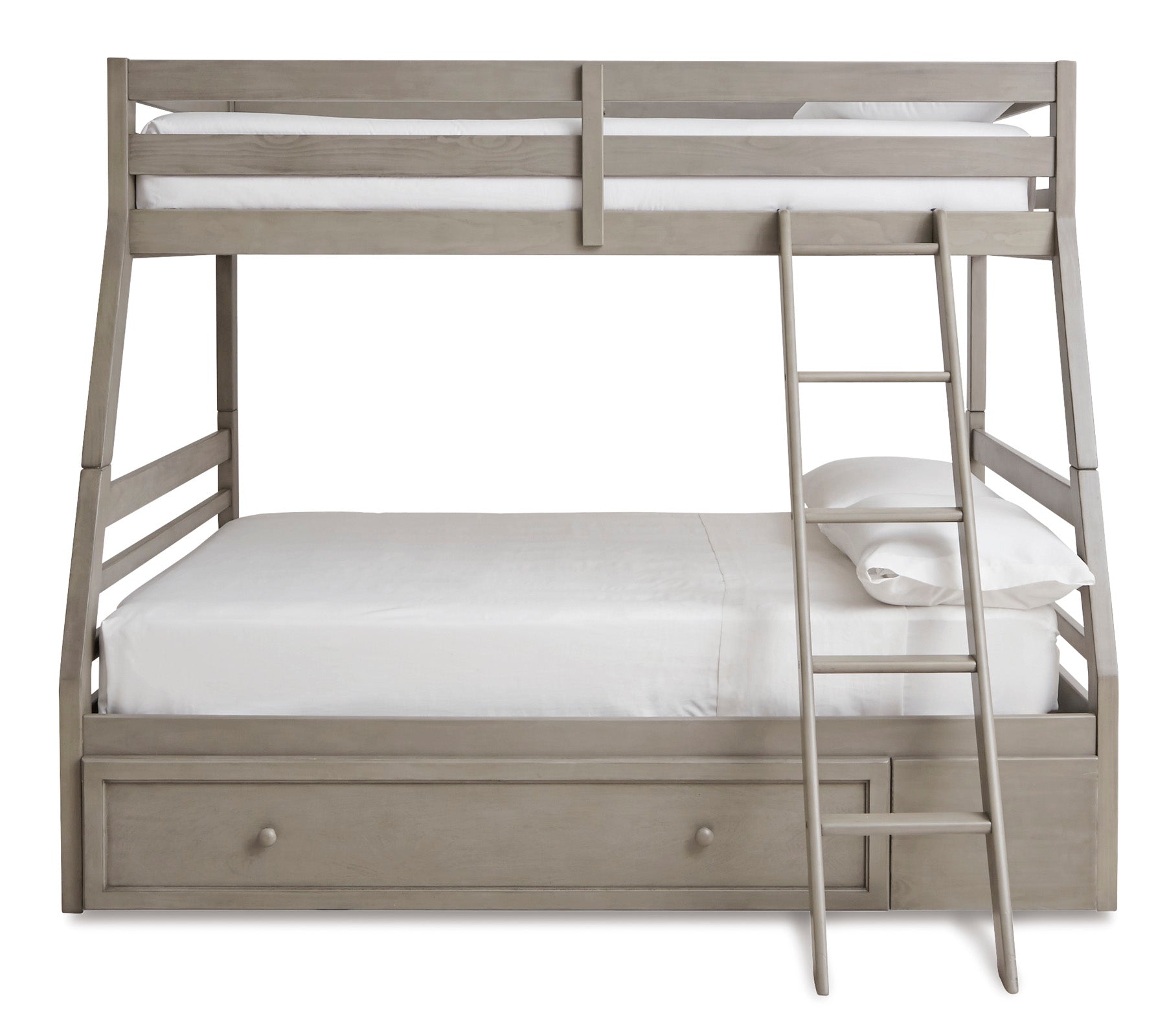 Lettner Twin over Full Bunk Bed with 1 Large Storage Drawer - HER Home Design Boutique