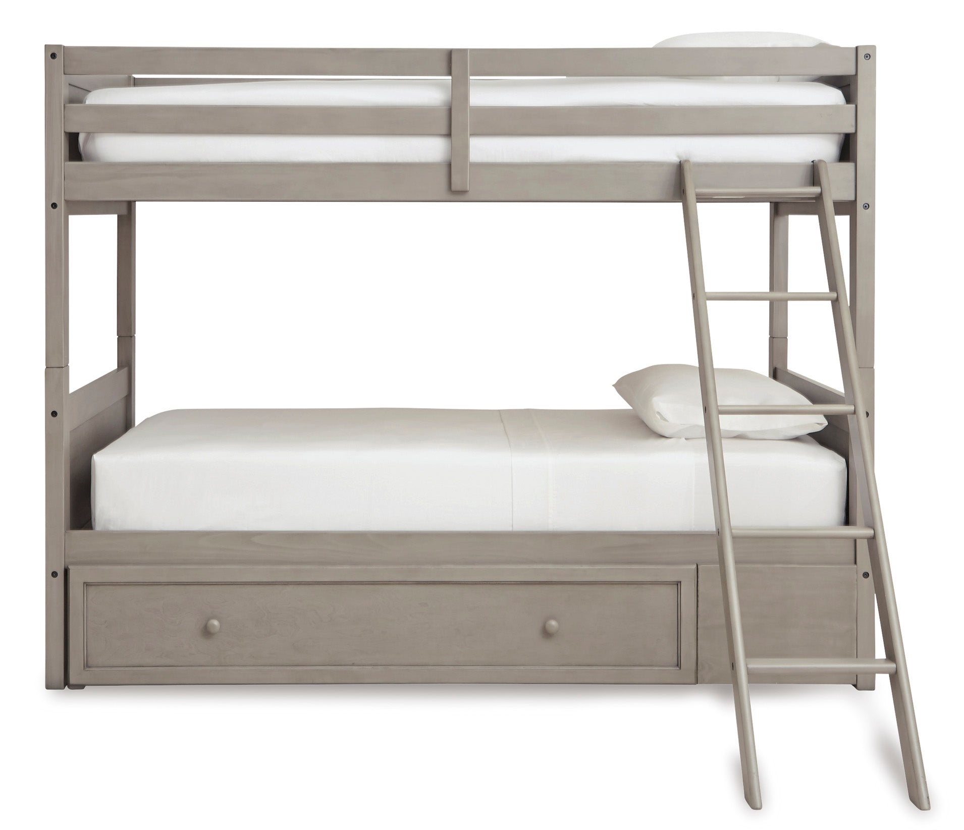 Lettner Twin over Full Bunk Bed with 1 Large Storage Drawer - HER Home Design Boutique