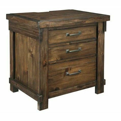 LK Rustic Bedroom Group in Oak Finish - HER Home Design Boutique