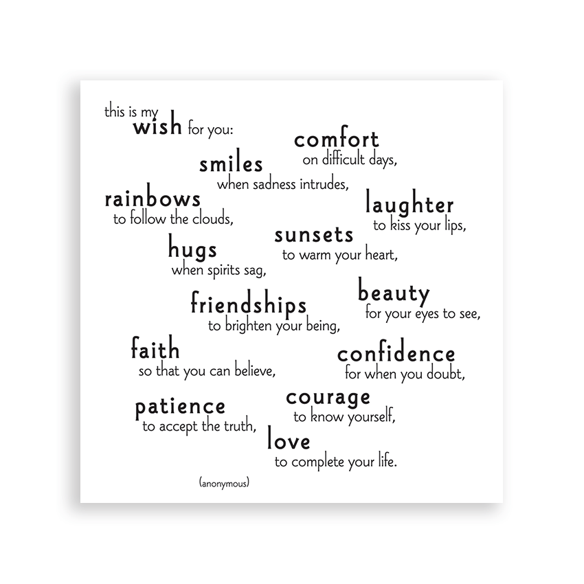 Magnets - M158- My Wish For You (Anonymous) - HER Home Design Boutique