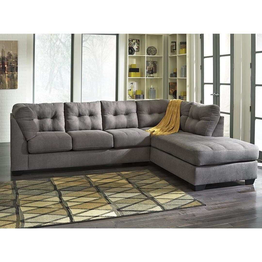 Maier Sectional in Charcoal - HER Home Design Boutique