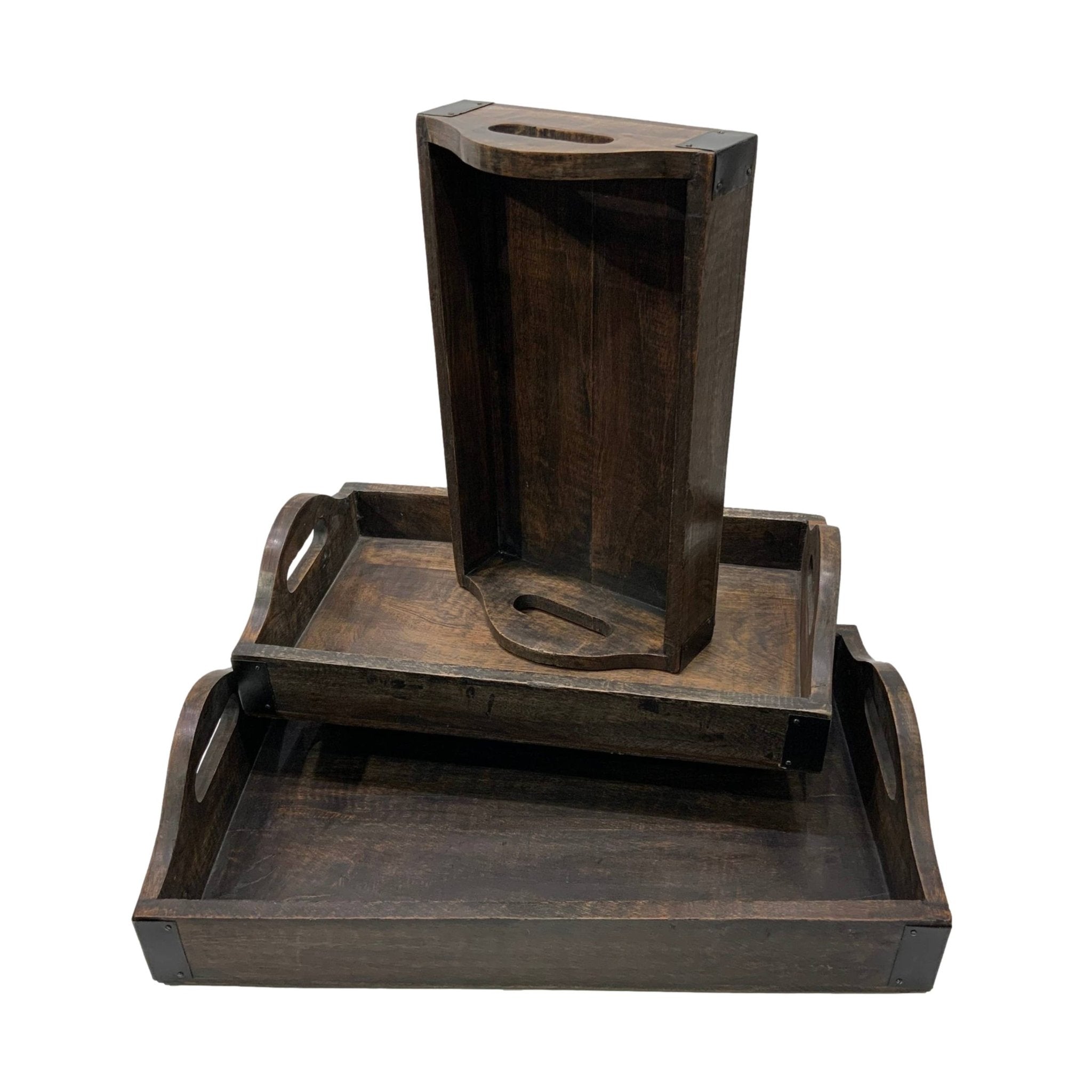 Mango Wood Charcuterie Trays (Set of 3) - HER Home Design Boutique