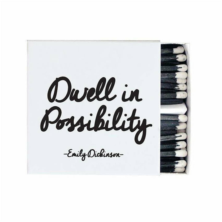 Matchboxes - Dwell In Possibility (Emily Dickinson) - HER Home Design Boutique