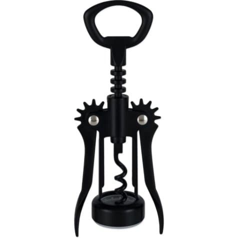 Matte Black Winged Corkscrew Bottle Opener - HER Home Design Boutique