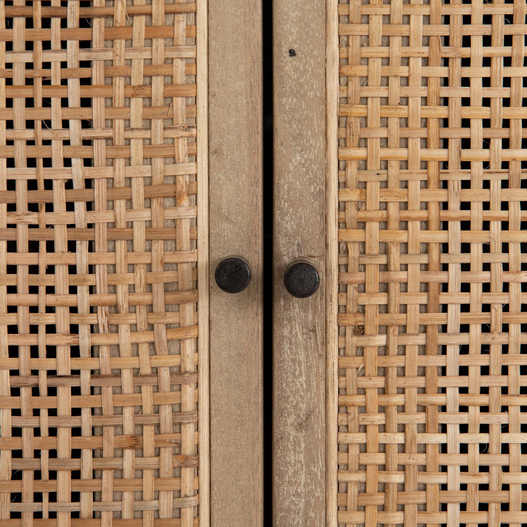 Mid-Century Modern Accent Cabinet in Blackwash - HER Home Design Boutique