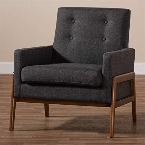Mid-Century Modern Lounge Chair in Gray - HER Home Design Boutique