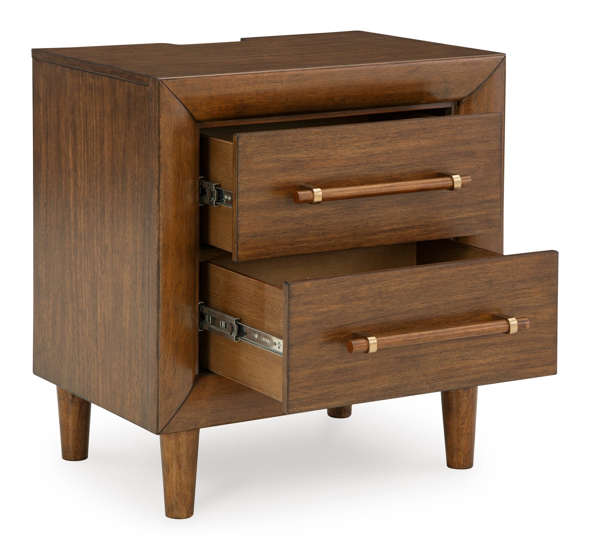 Mid-Century Modern Nightstand in Chestnut - HER Home Design Boutique
