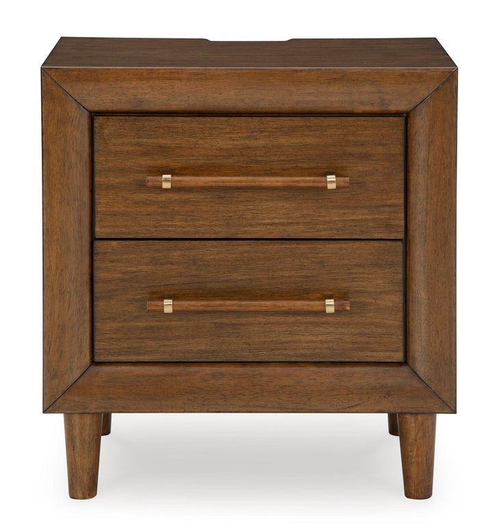 Mid-Century Modern Nightstand in Chestnut - HER Home Design Boutique