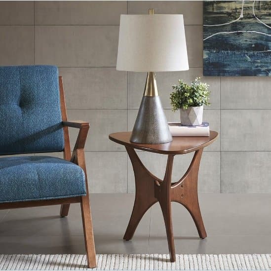 Mid-Century Modern Table Lamp in Gold - HER Home Design Boutique