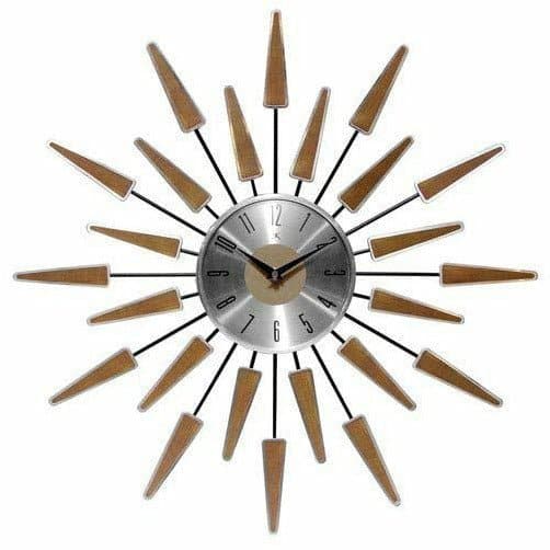 Midcentury Modern Starburst Wall Clock, 23" - HER Home Design Boutique