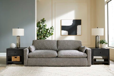 Modern 2 Cushioned Sofa in Greige - HER Home Design Boutique