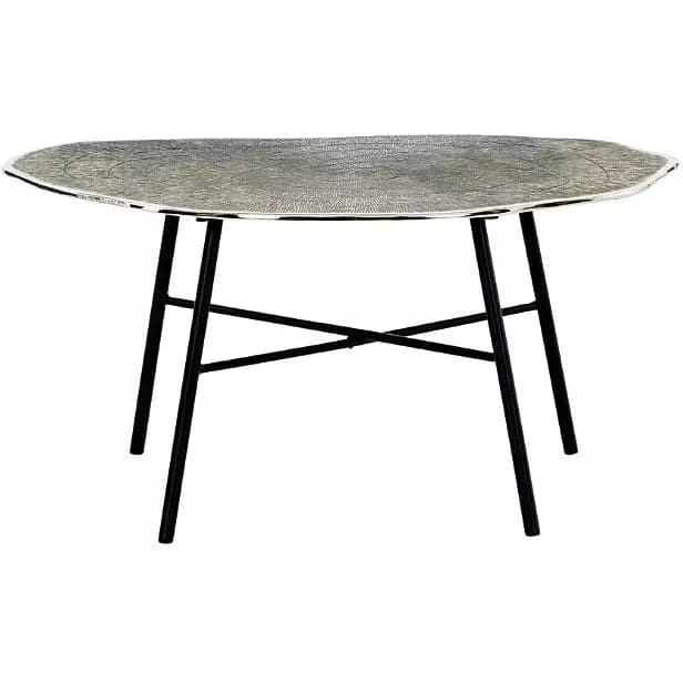 Modern Aluminum Coffee Table in Chrome - HER Home Design Boutique