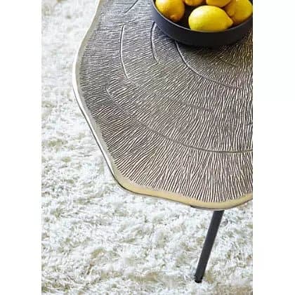 Modern Aluminum Coffee Table in Chrome - HER Home Design Boutique