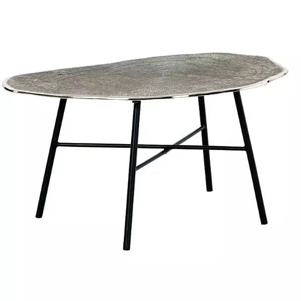 Modern Aluminum Coffee Table in Chrome - HER Home Design Boutique