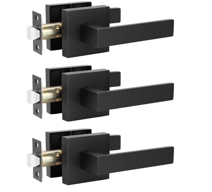 Modern Lever Passage Door Hardware (Pack of 3) - HER Home Design Boutique