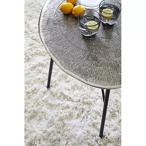 Modern Round End Table in Chrome - HER Home Design Boutique
