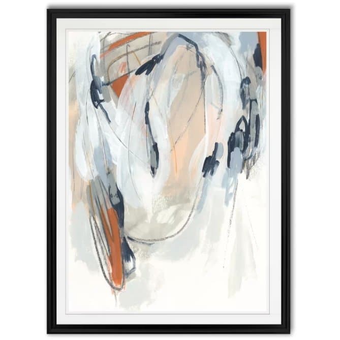 Obstruction II Black Framed Print (36x26) - HER Home Design Boutique