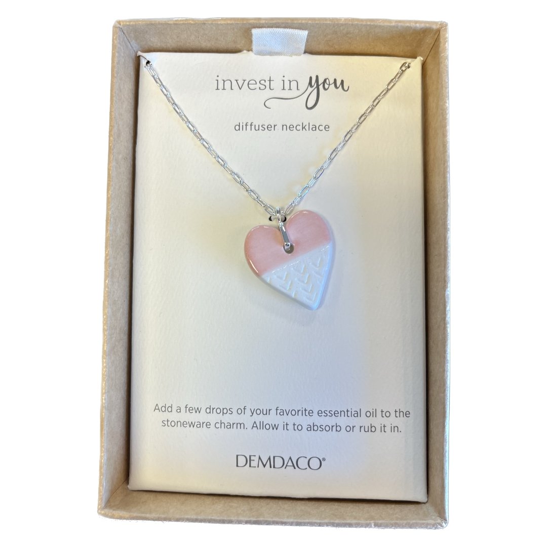 Pink Aromatherapy Necklace - HER Home Design Boutique