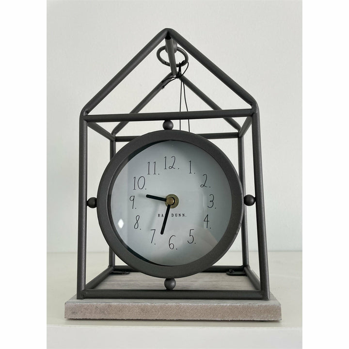 Rae Dunn Metal Table Clock - HER Home Design Boutique
