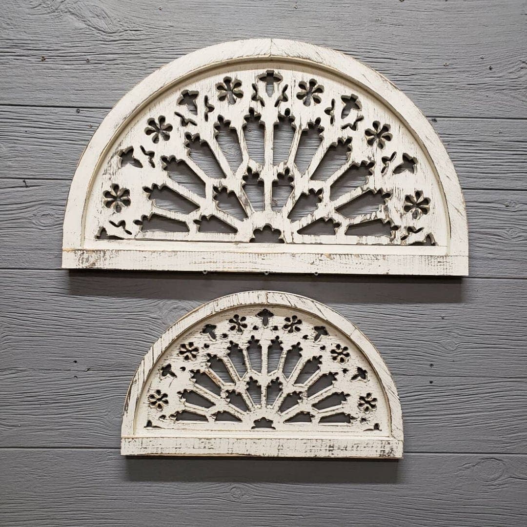 Rose Wood Arch in White-Wash - HER Home Design Boutique