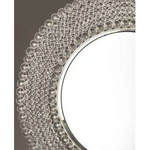 Round Crystal Wall Mirror in Chrome - HER Home Design Boutique