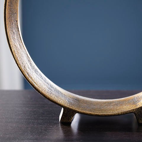 Rydel Modern Antique Gold Sculpture (Set of 2) - HER Home Design Boutique