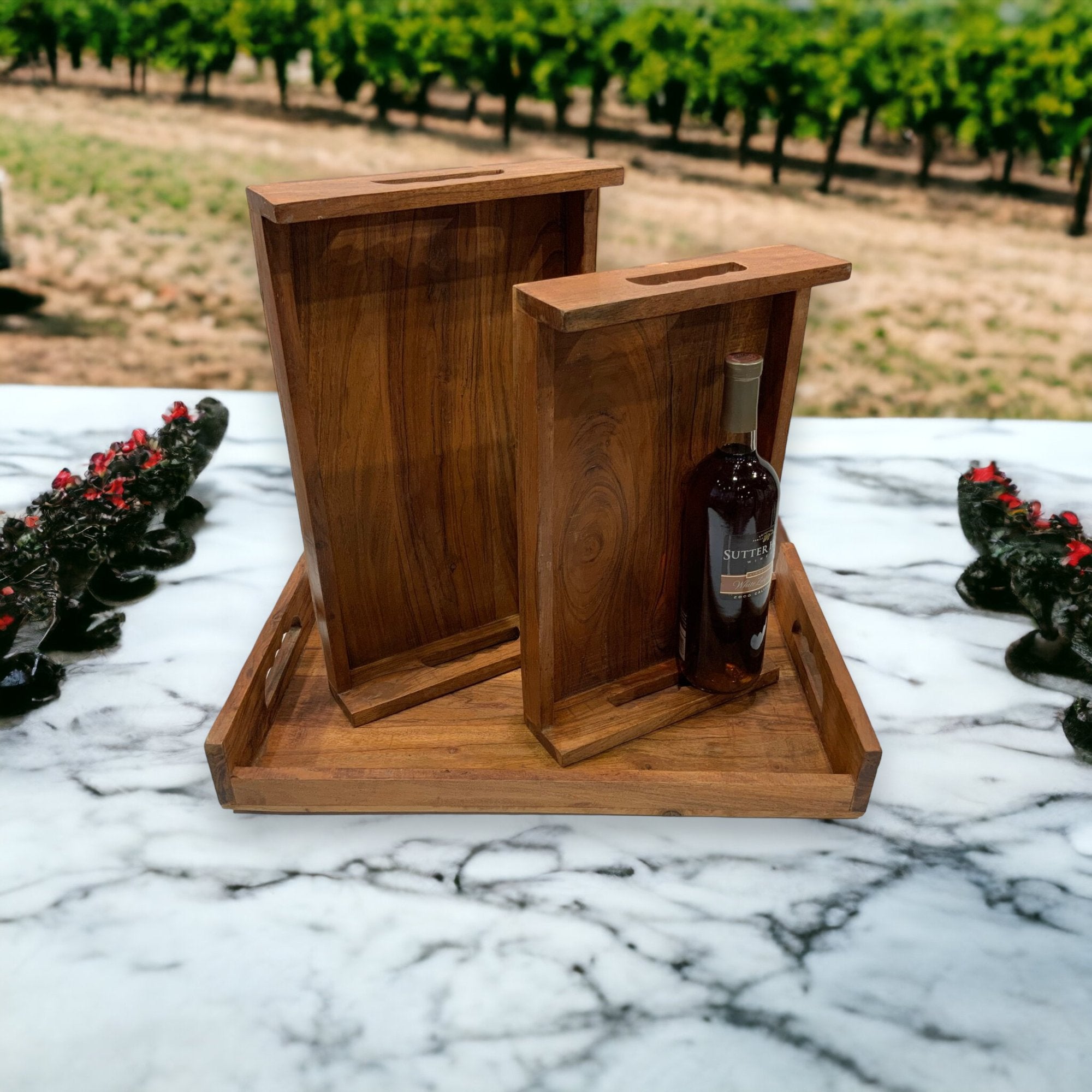 Set of 3 Solid Wood Serving/Charcuterie Trays - HER Home Design Boutique