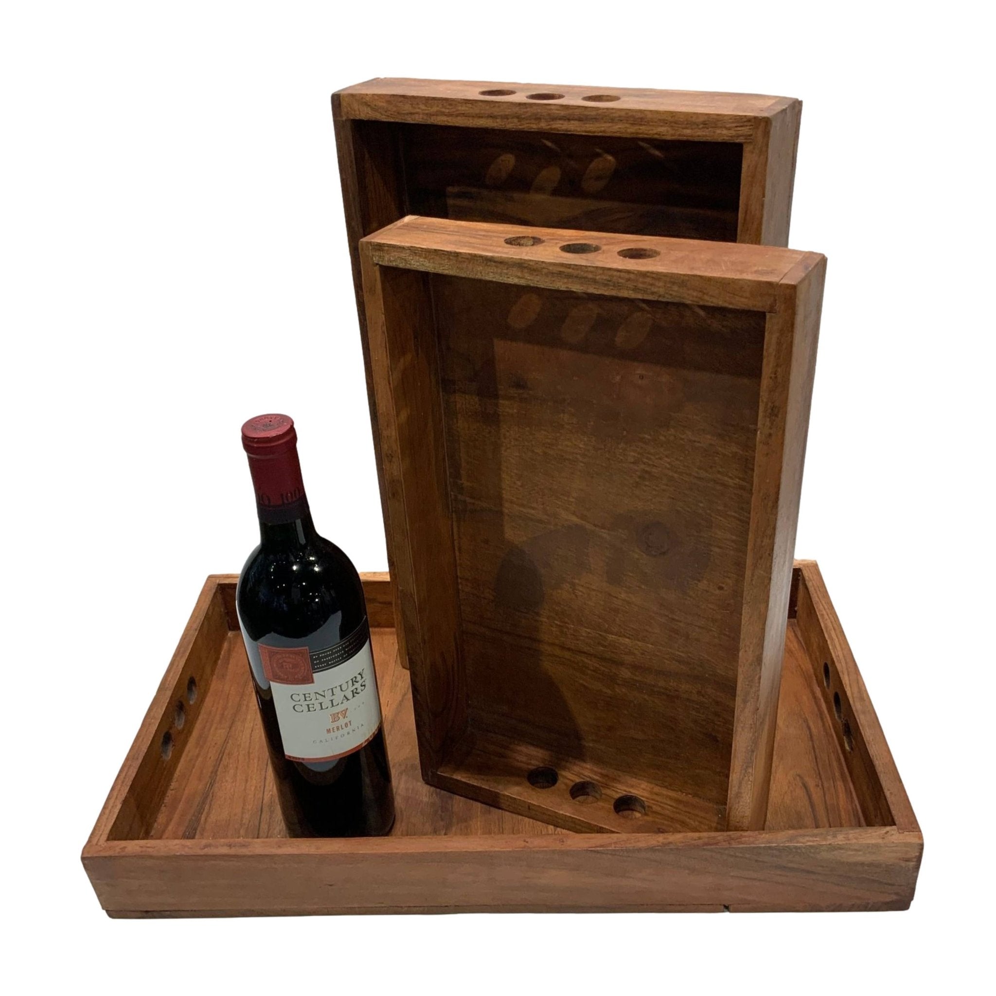 Set of 3 Solid Wood Serving/Charcuterie Trays - HER Home Design Boutique