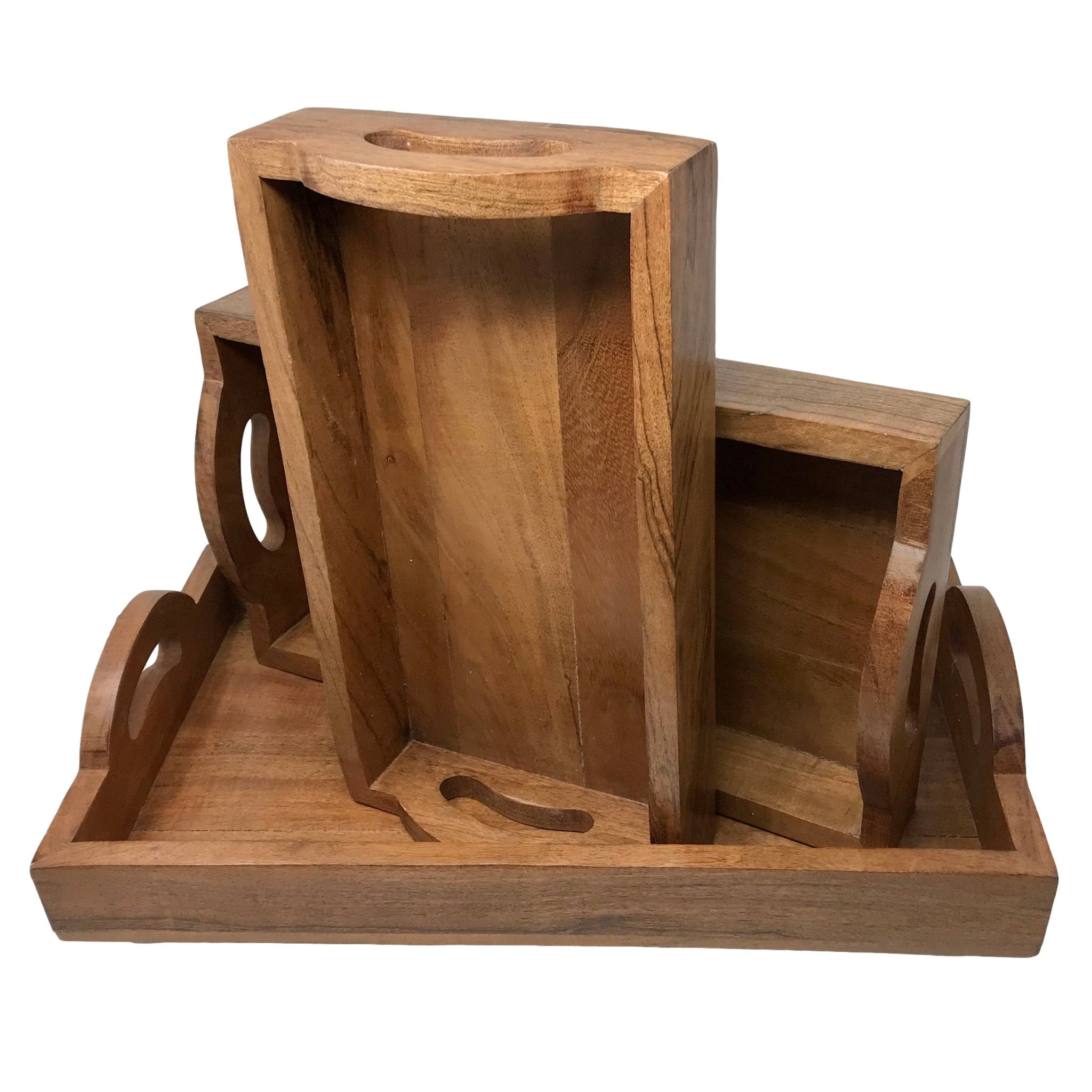 Set of 3 Solid Wood Serving/Charcuterie Trays - HER Home Design Boutique