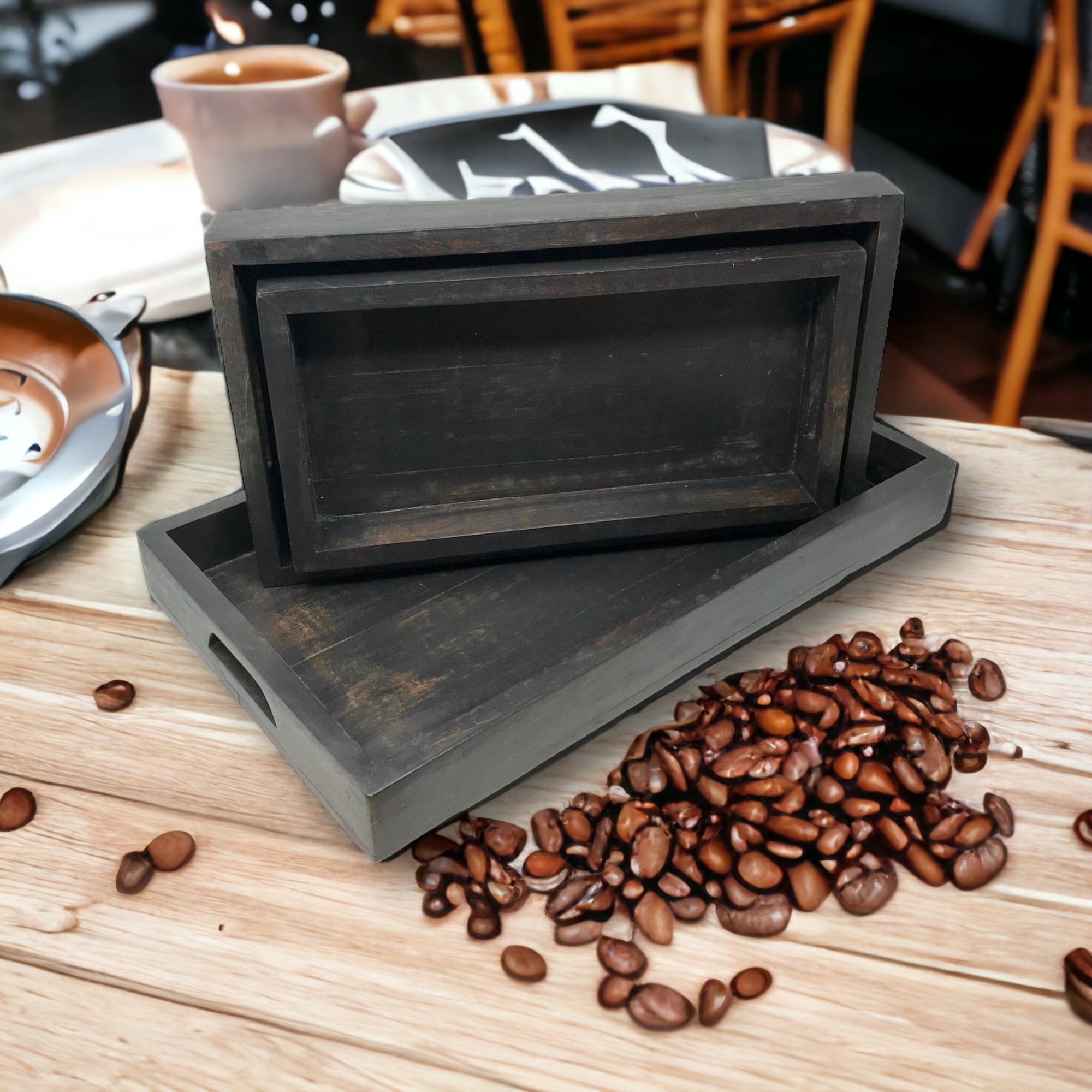 Set of 3 Solid Wood Serving/Charcuterie Trays - HER Home Design Boutique