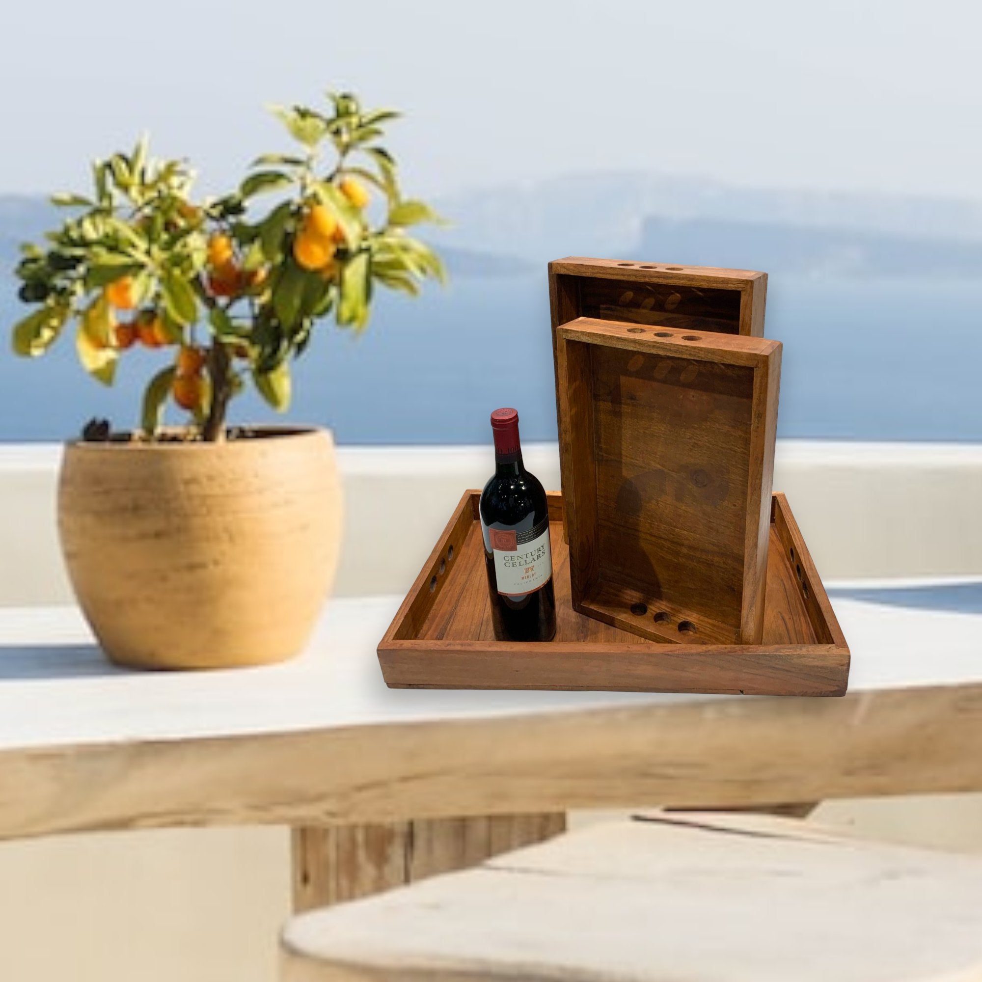 Set of 3 Solid Wood Serving/Charcuterie Trays - HER Home Design Boutique