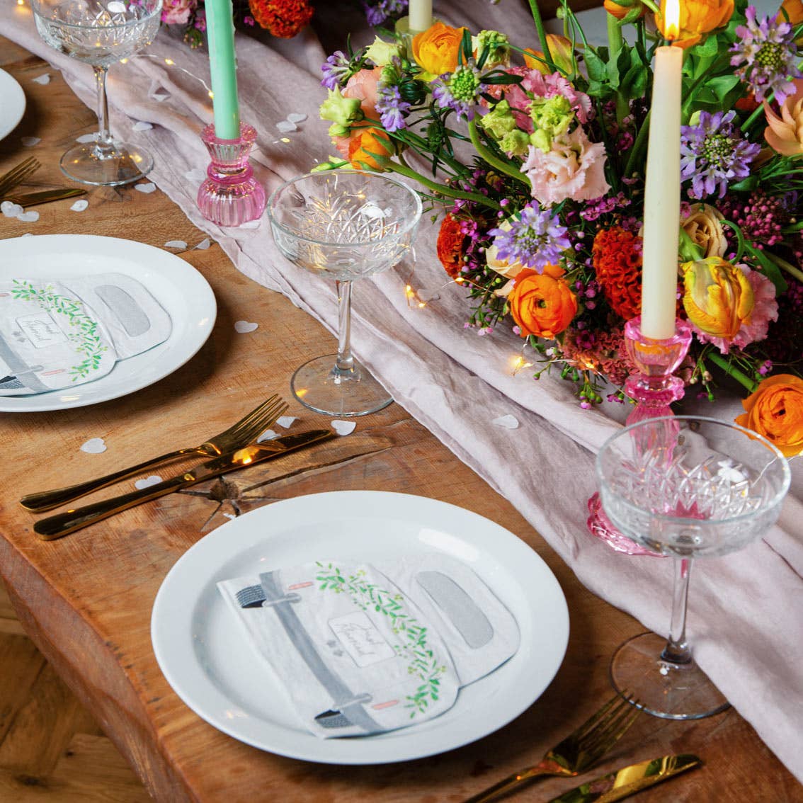 Small Pink Glass Candle Holder - Valentine's Day Gift - HER Home Design Boutique