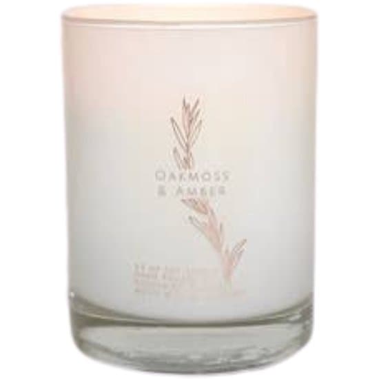 Soy Wood Wick Candle in Oakmoss and Amber - HER Home Design Boutique