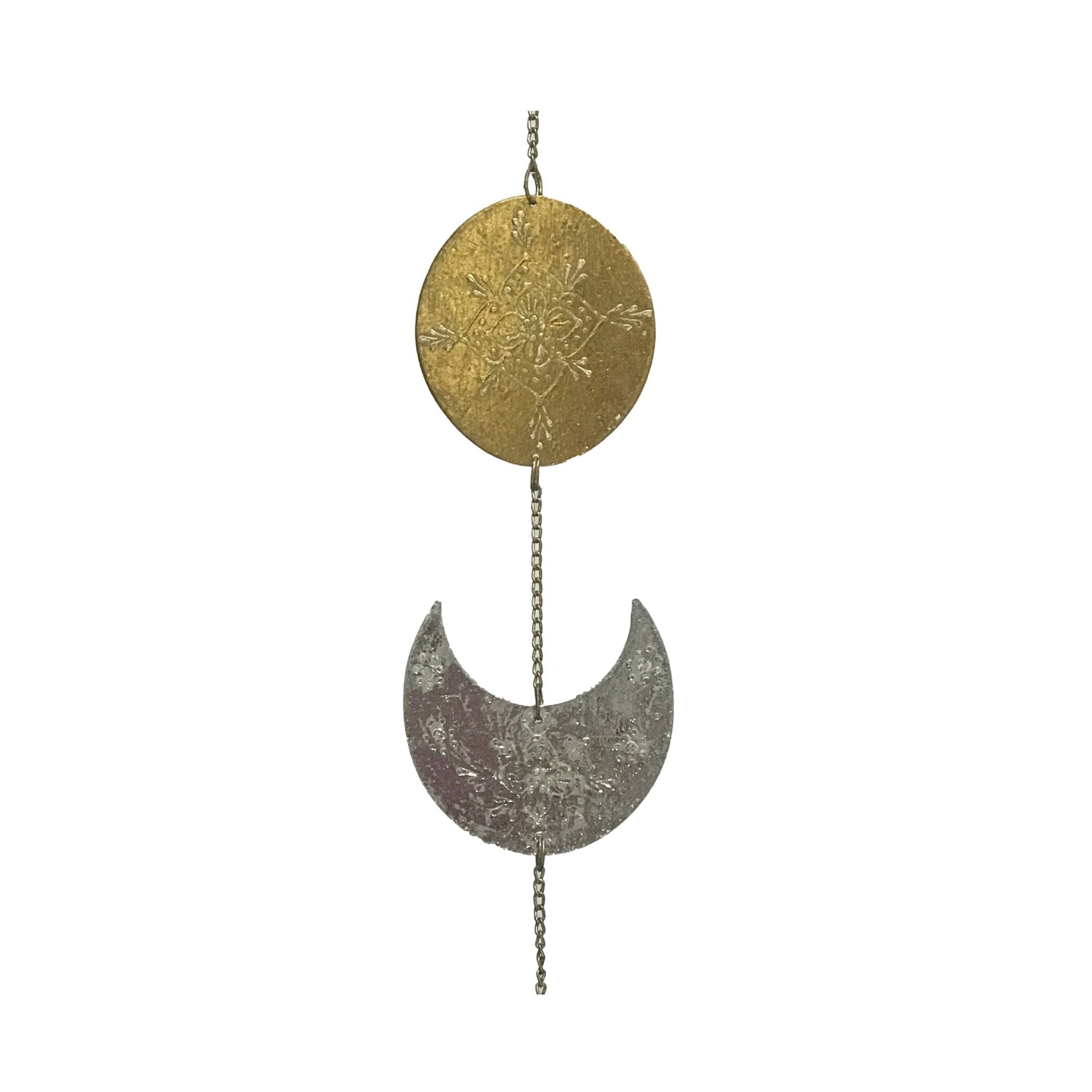 Sun, Moon & Star String Garland Suncatcher on Jute Rope - HER Home Design Boutique