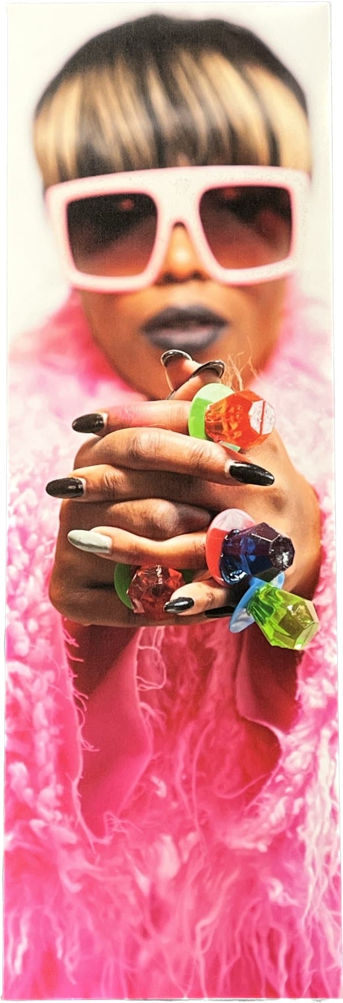 Sunglasses and Ring Pops Contemporary Artwork in Hot Pink - HER Home Design Boutique