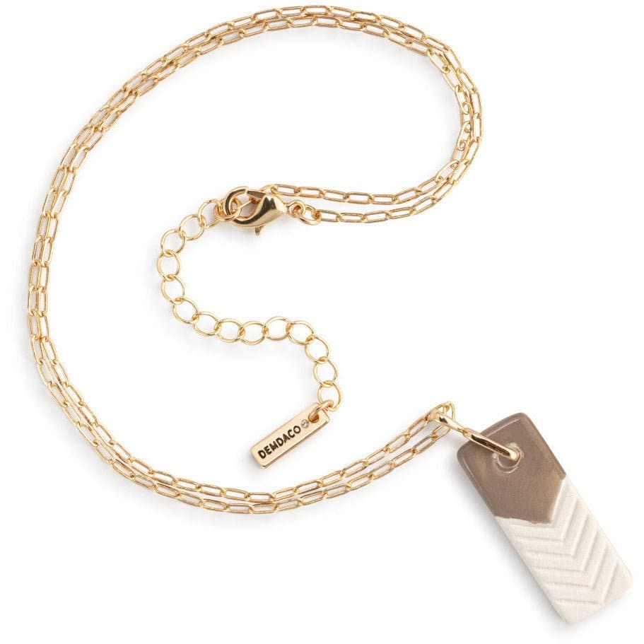 Taupe Aromatherapy Necklace - HER Home Design Boutique