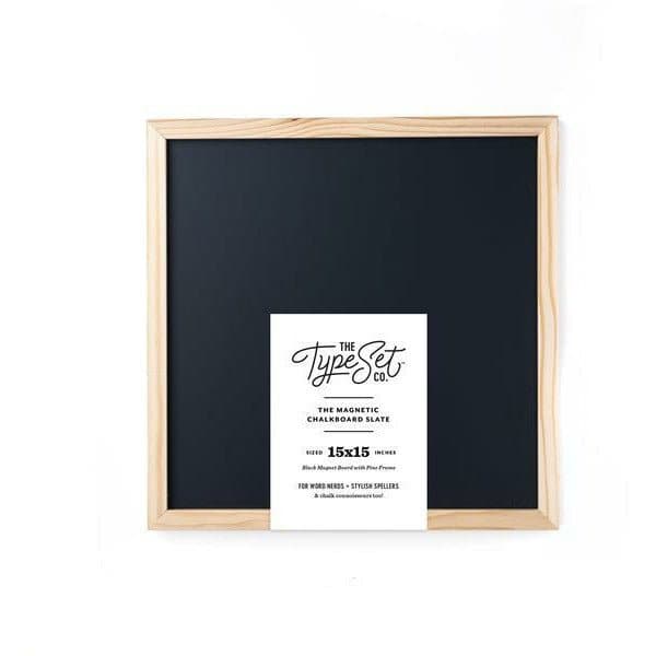 The Type Set Magnetic Letterboard in Black 15"x15" - HER Home Design Boutique