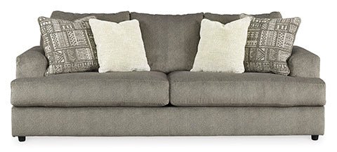 Transitional 2 Seater Herringbone Sofa in Ash - HER Home Design Boutique