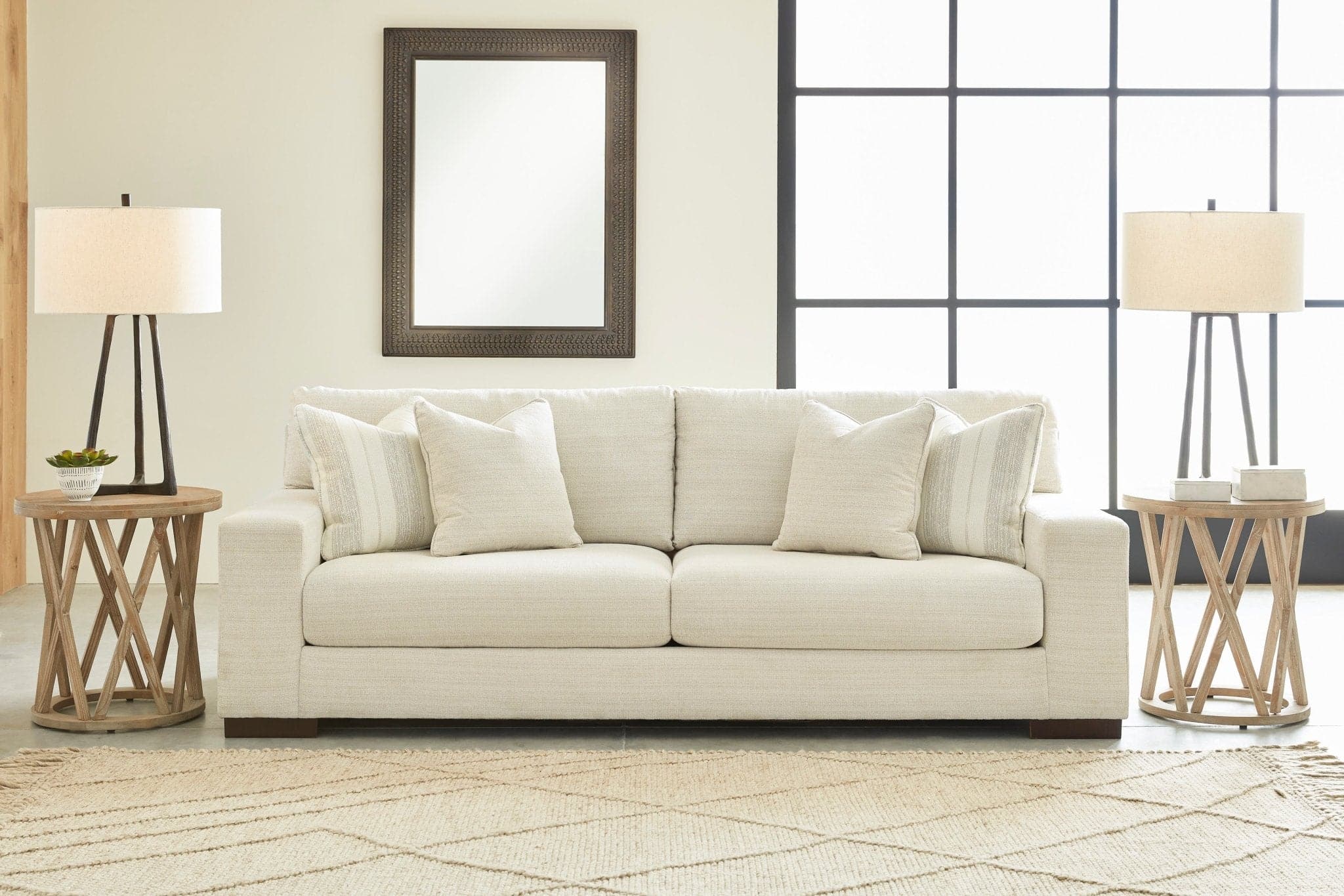 Transitional Sofa in Light Beige - HER Home Design Boutique