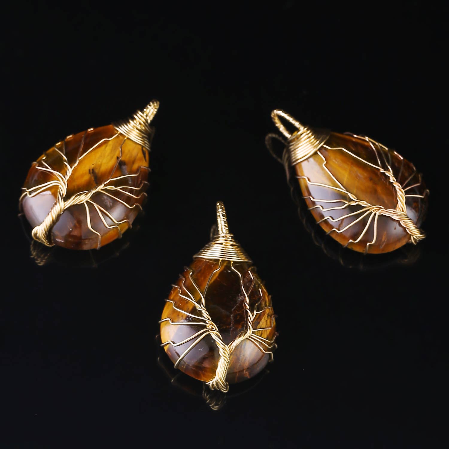 Tree of Life Wire Wrapped Necklace - Assortment 12 Pcs - HER Home Design Boutique