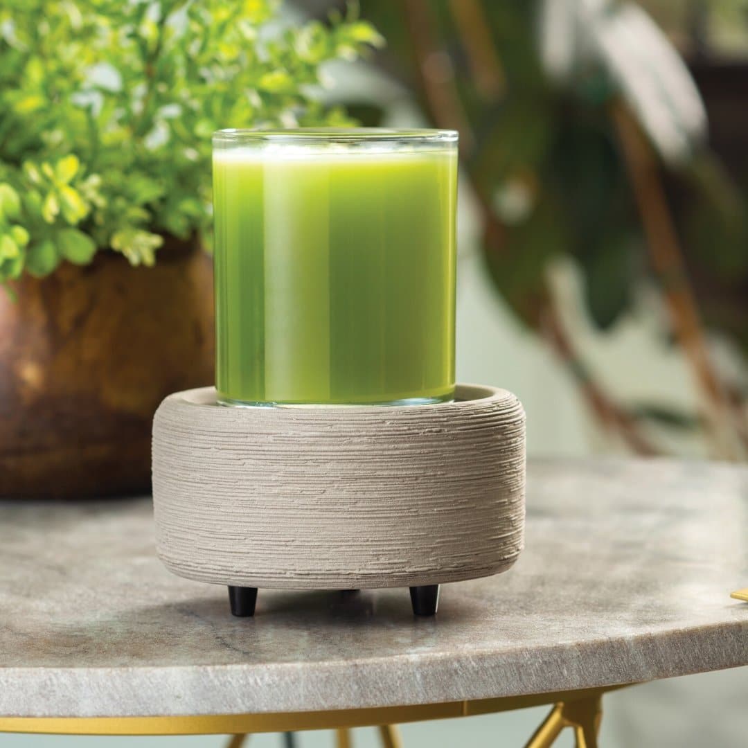Two-in-one Candle Warmer in Concrete - HER Home Design Boutique