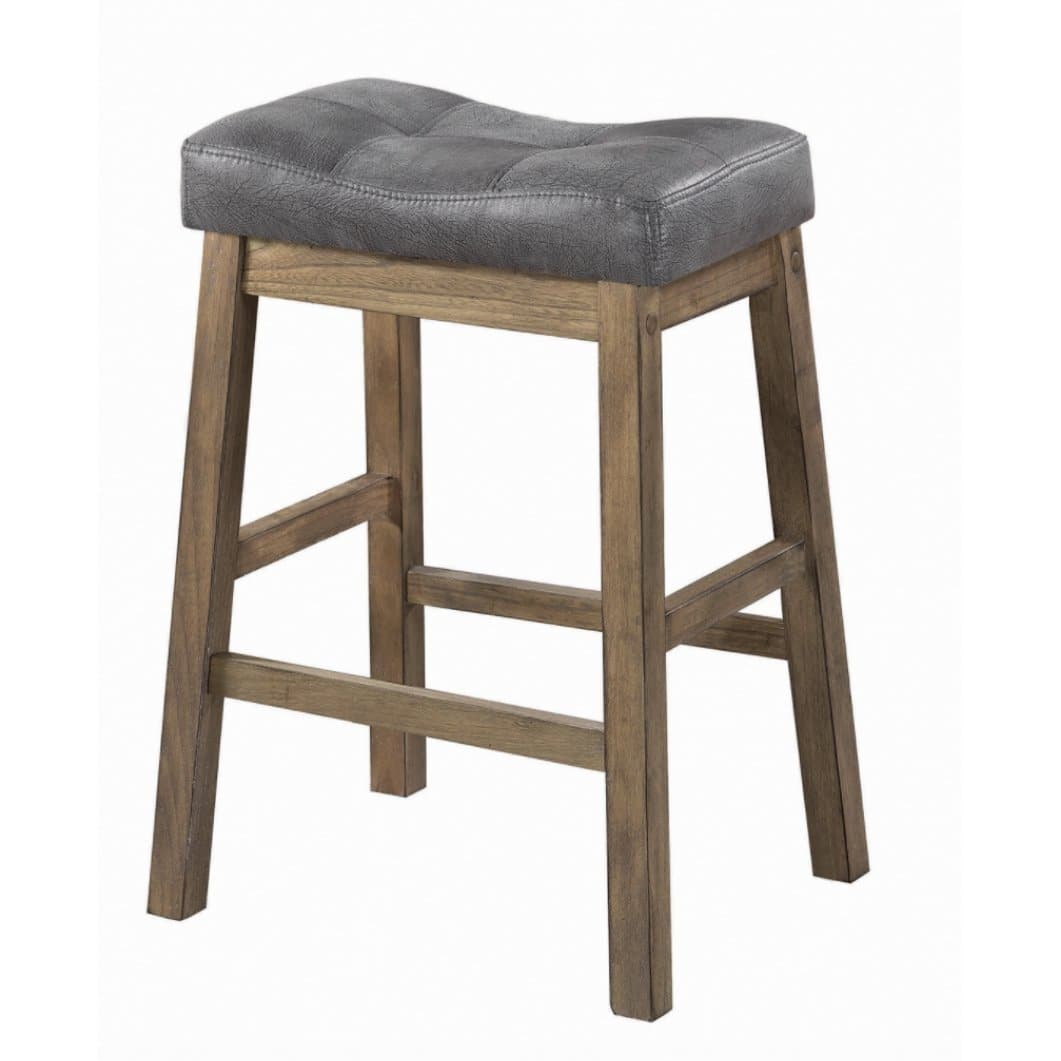Upholstered Counter Height Stools in Driftwood Brown (Set of 2) - HER Home Design Boutique